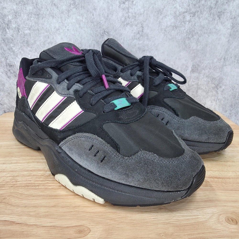 Adidas Retropy F90 Sneakers Mens 12 Black Magenta Lace Up Casual Shoes HP8020 - Picture 2 of 11